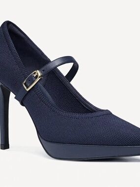 Cosy Island StyleFlex Pointed Toe Heeled Platform Pump Size 7